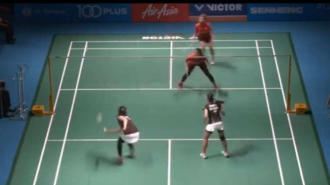 Yulfira Barkah/Jauza Fadhila Sugiarto vs Ketut/Rizki di Malaysia Open 2019.