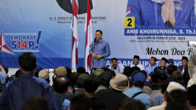 Komandan Komando Satuan Tugas Bersama Kogasma Partai Demokrat, Agus Harimurti Yudhoyono (AHY).
