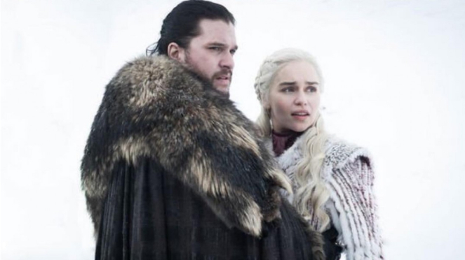 Jon Snow dan Daenerys Targaryen dalam Game of Thrones.