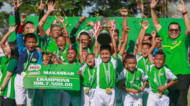 SDN 133 Inpres Talawe Maros, juara MILO Football Championship  2019 Makassar