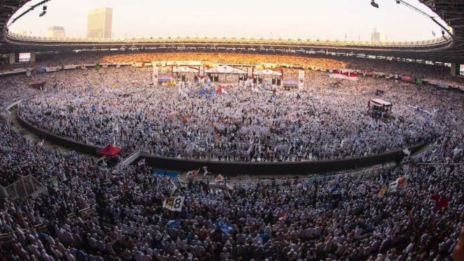 Kampanye akbar Prabowo Sandiaga Uno di Stadiun Utama GBK 7 April 2019