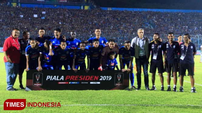 Tim Arema FC (FOTO: Dokumen TIMES Indonesia)