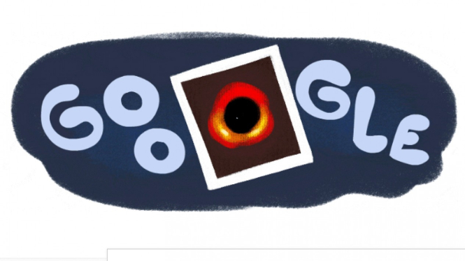 Doodle Google edisi Foto Lubang Hitam