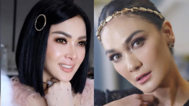 Syahrini dan Luna Maya.