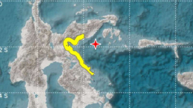 Gempa bumi 6,9 SR guncang Banggai Kepulauan, Sulawesi Tengah.