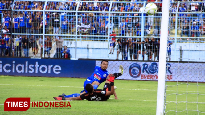 Kapten tim Arema FC Hamka Hamzah berhasil menyabet gelar best player Piala Presiden 2019.Â (FOTO: Dokumen TIMES Indonesia)