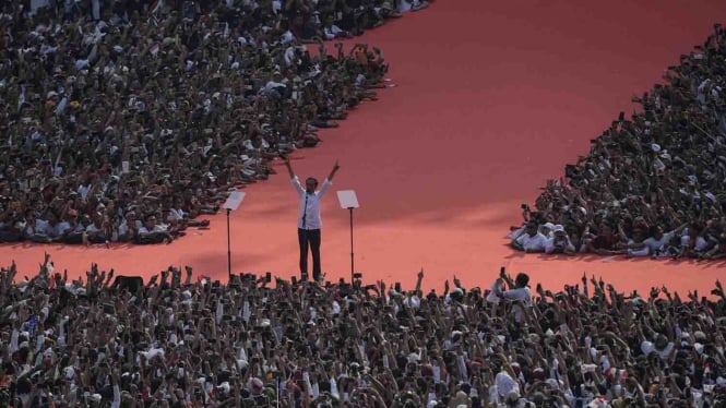 Jokowi saat kampanye di Pilpres 2019  (Foto/Antara)