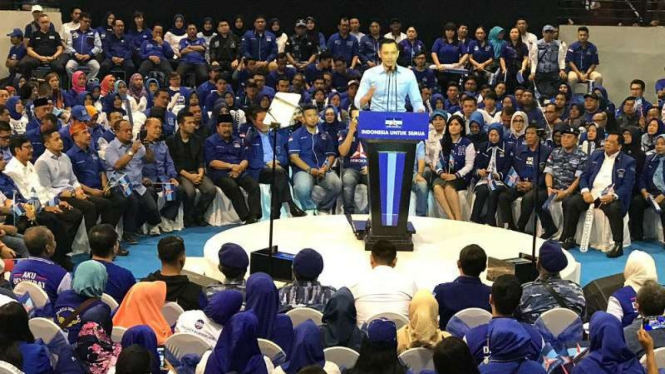 Komandan Komando Satuan Tugas Bersama Partai Demokrat Agus Harimurti Yudhoyono.