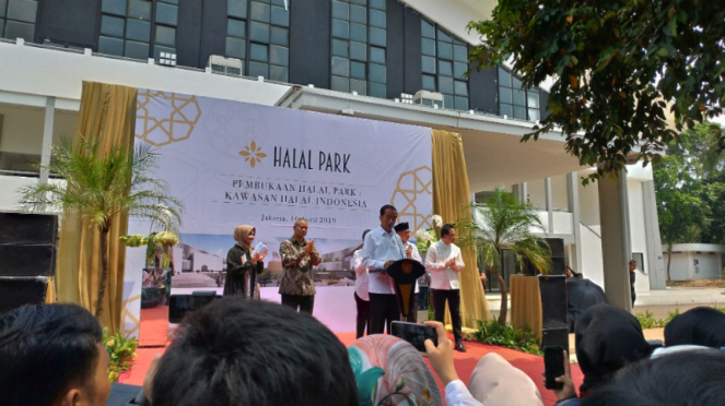 Pembukaan Halal Park di GBK, Senayan.