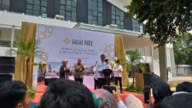 Pembukaan Halal Park di GBK, Senayan.