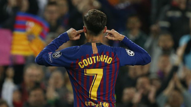 Gelandang Barcelona, Philippe Coutinho.