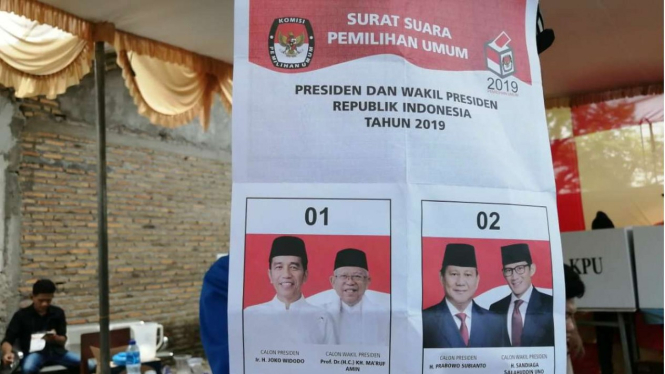 Penghitungan suara pemilu presiden 2019 di Tangerang
