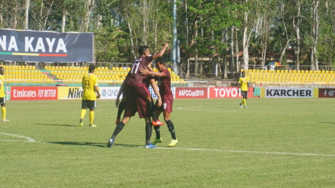 Para pemain PSM Makassar.