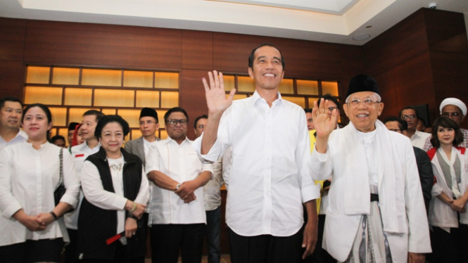 Jokowi-Ma'ruf Konpres Usai Pencoblosan