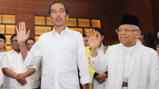 Jokowi-Ma'ruf Konpres Usai Pencoblosan