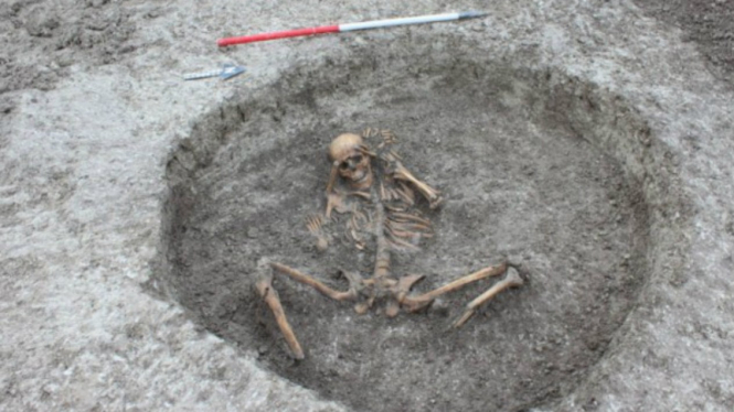 Kerangka manusia diperkirakan berusia 3.000 tahun 