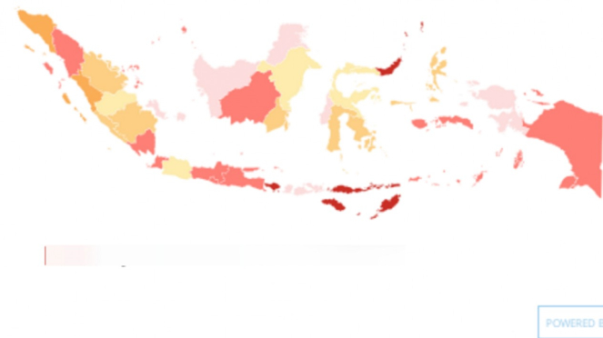 Peta sebaran suara Jokowi dan Prabowo per provinsi di KawalPemilu2019