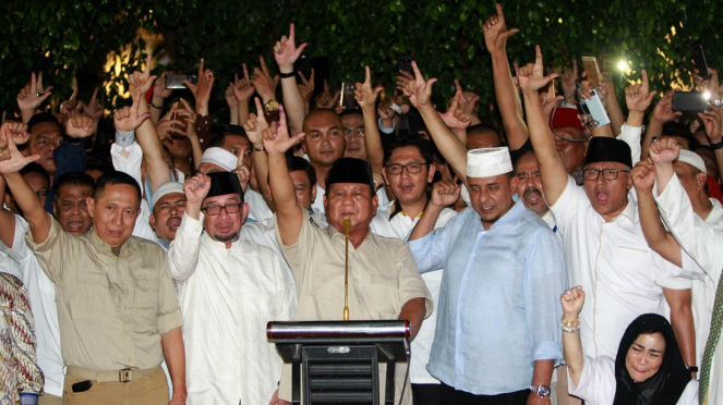 PRABOWO KLAIM DIRINYA MENANG PILPRES