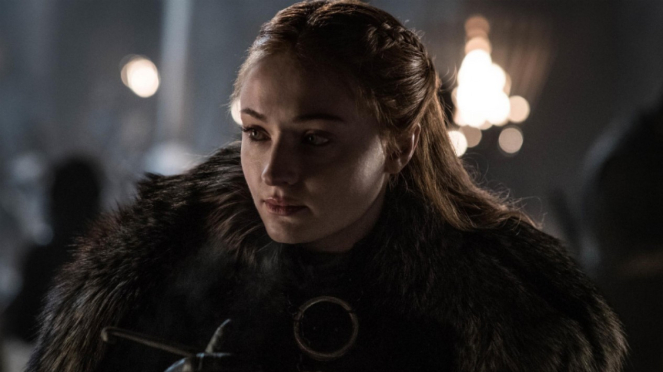 Sansa Stark (Sophie Turner) dalam Game of Thrones Season 8.