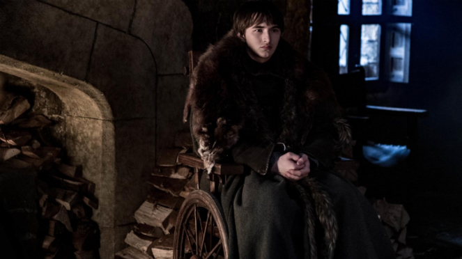 Bran Stark (Isaac Hempstead) di Game of Thrones Season 8.