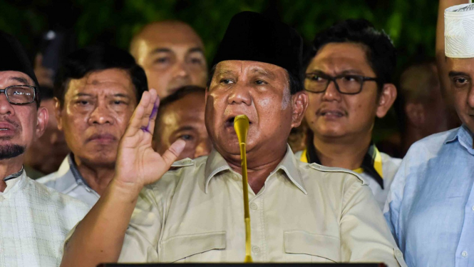 Calon Presiden nomor urut 02 Prabowo Subianto 