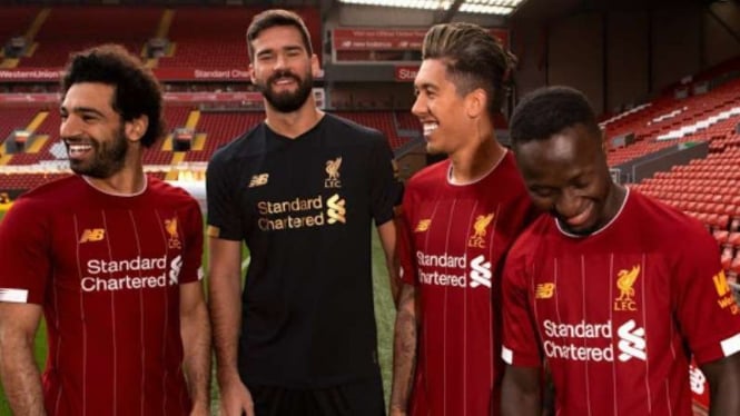 Jersey Liverpool untuk musim 2019/2020.