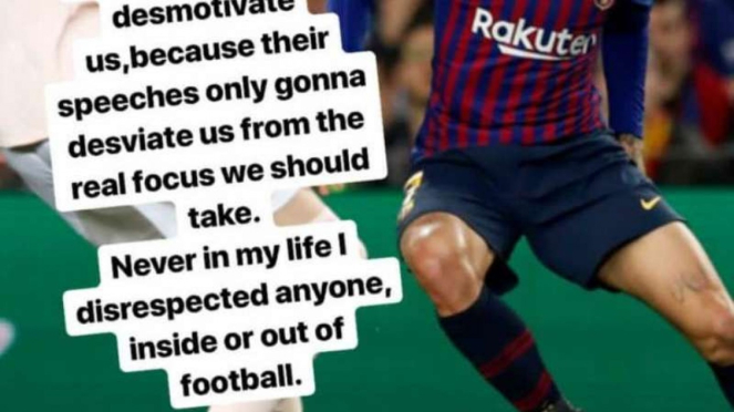 Pernyataan bintang Barcelona, Philippe Coutinho, menanggapi kritik publik