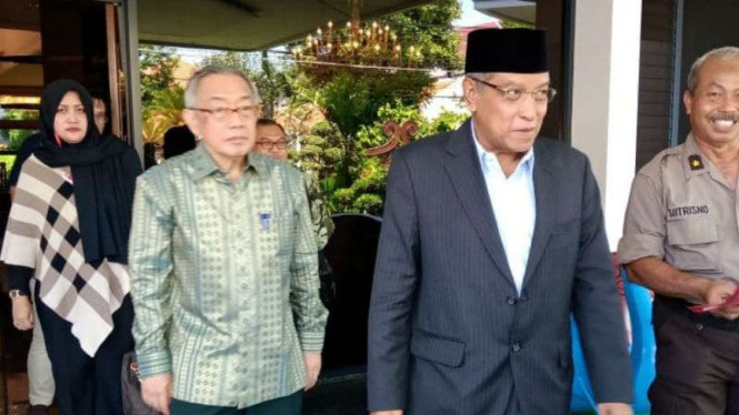  Ketua Umum PBNU Said Aqil Siradj di Surabaya, Jawa Timur.