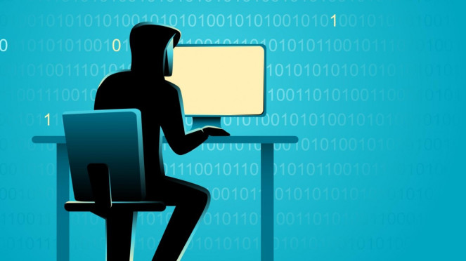 Ilustrasi hacker.