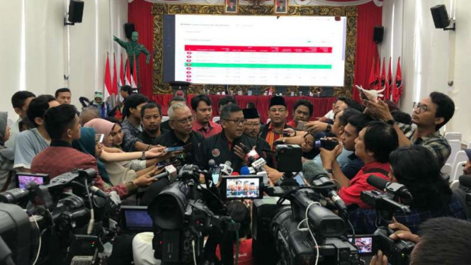 Sekretaris Tim Kampanye Nasional (TKN) Jokowi-Maruf Amin, Hasto Kristiyanto.