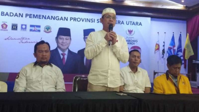 Ketua Badan Pemenangan Provinsi Sumut, Prabowo-Sandi, Gus Irawan Pasaribu.