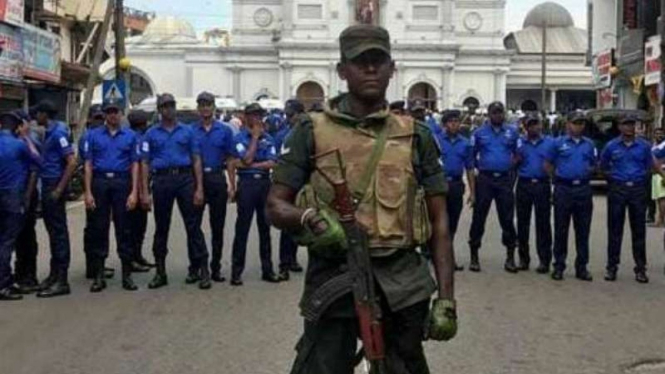 Penjagaan usai pengeboman tiga gereja dan dua hotel di Sri Lanka