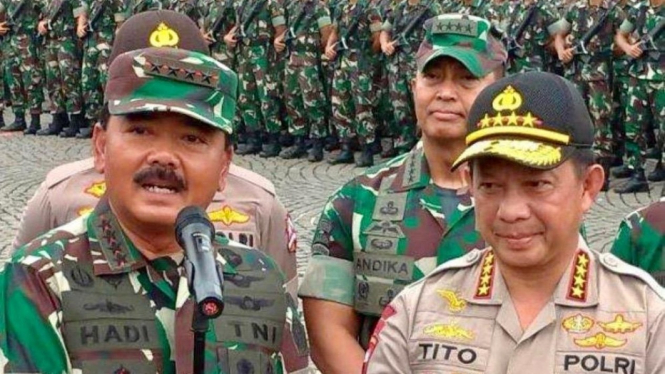 TNI dan Polri Amankan Pemilu