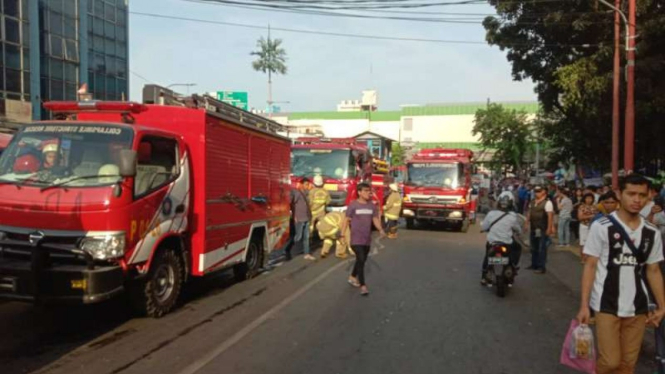 Kebakaran di Blok C Pasar Tanah Abang, Tanag Abang.