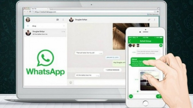 WhatsApp Web tuk buka WhatsApp lewat Mesin Pencarian