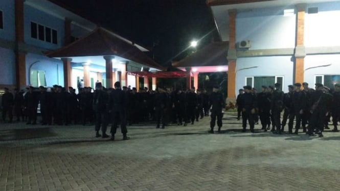 Personel Brimob dari Polda Kalimantan Barat dikerahkan ke Jakarta