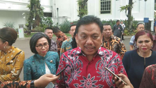 Gubernur Sulawesi Utara Olly Dondokambey di Kompleks Istana Kepresidenan.