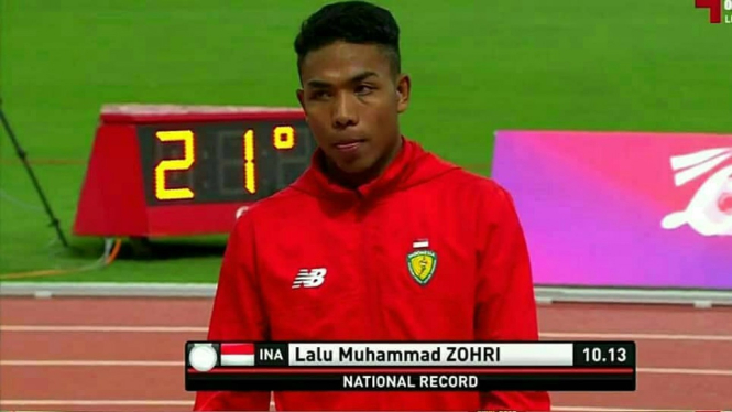 Lalu Muhammad Zohri merebut medali perak Kejuaraan Atletik Asia 2019