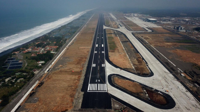 Bandara New Yogyakarta International Airport di Kulon Progo, DIY, 21 April 2019.