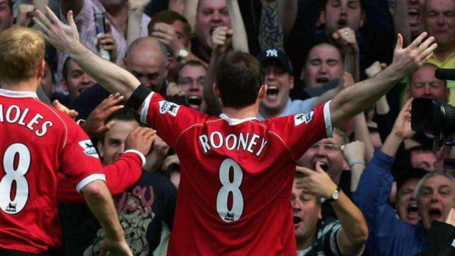 Wayne Rooney saat masih membela Manchester United
