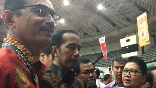 Presiden Joko Widodo di INACRAFT 2019.