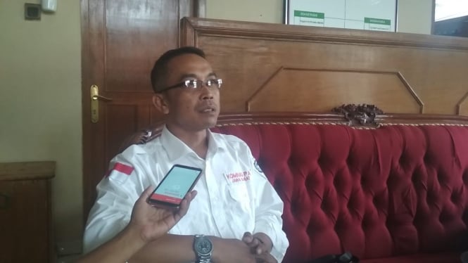 Ahmad Rizal Enggang, Kepala Bagian Hubungan Antarlembaga Komisi Nasional Perlindungan Anak Jawa Barat, ketika ditemui di Garut, Kamis, 25 April 2019.