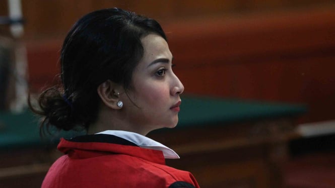 Vanessa Angel menjalani sidang kasus konten asusila di Pengadilan Negeri (PN) Surabaya, Jawa Timur