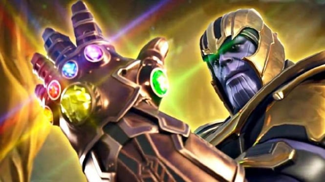 Thanos dengan infinity stones.