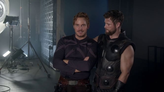 Chris Pratt dan Chris Hemsworth