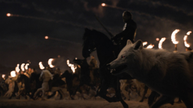 Battle of Winterfell di Game of Thronesd Season 8.