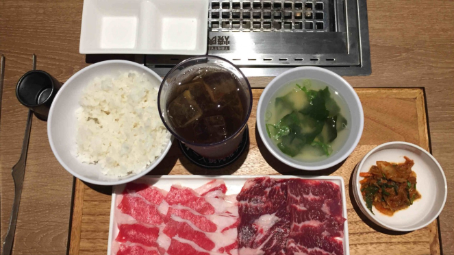 Menu di Yakiniku Like.