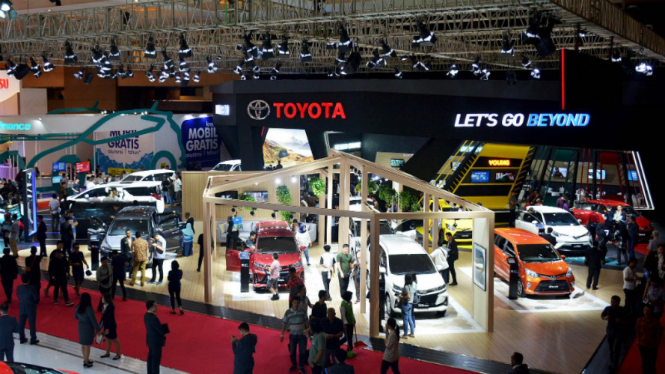 Booth Toyota di IIMS 2019.