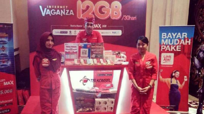 Booth Telkomsel.