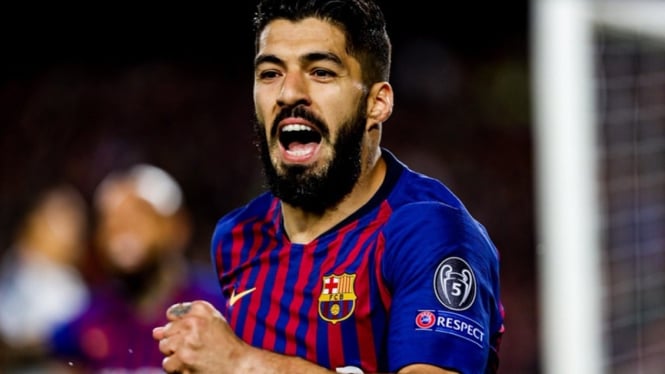 Striker Barcelona, Luis Suarez.